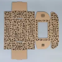 Коробка подарочная сборная с окном, упаковка, «Лучший из лучших», бурый, 24 х 8 х 16 см Коробка подарочная сборная с окном, упаковка, «Лучший из лучших», бурый, 24 х 8 х 16 см