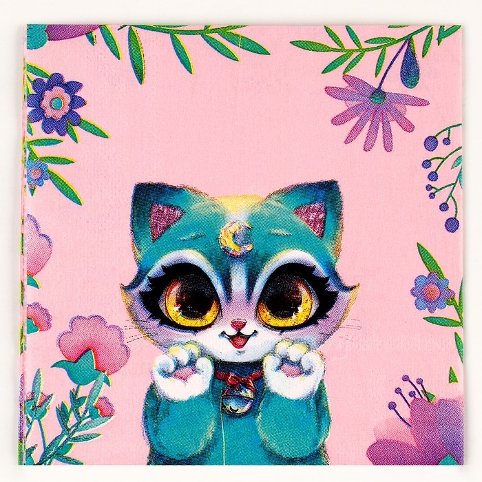 Салфетки бумажные 25*25см Салфетки бумажные 25*25см "Зая" (набор 20 шт)