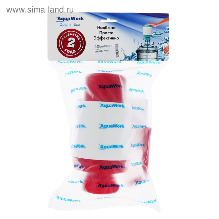 Помпа для воды  Помпа для воды "Дельфин" Эко, механическая, под бутыль от 11 до 19 л, красная