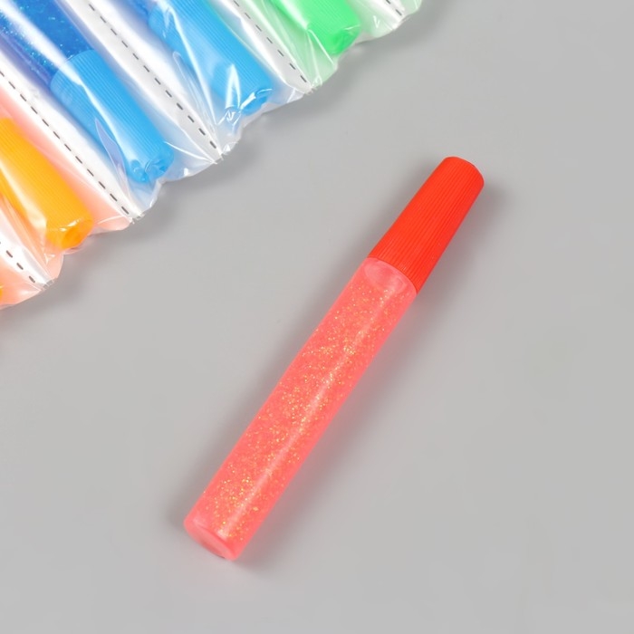 Глиттер клеевой (набор 12 шт) пастель с блёстками в тюбике 10 грамм Глиттер клеевой (набор 12 шт) пастель с блёстками в тюбике 10 грамм