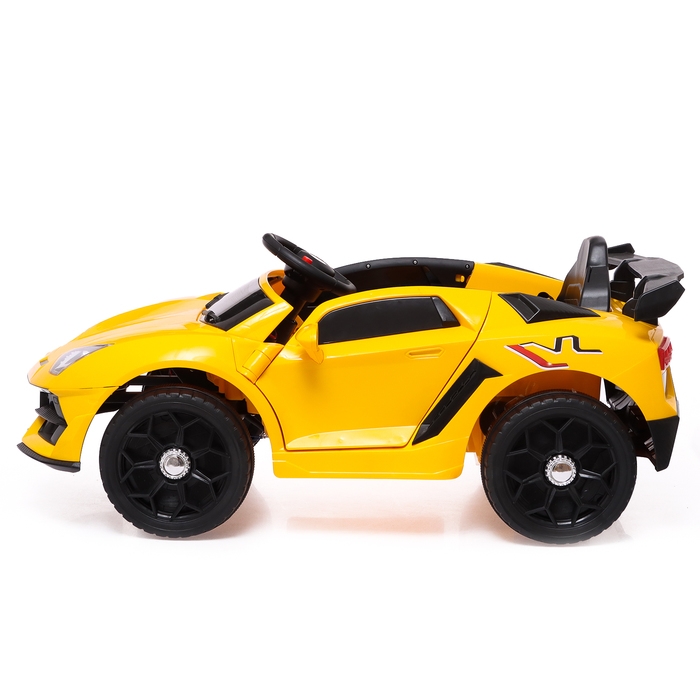 Электромобиль «Ламбо», 2 мотора, цвет желтый Электромобиль «Ламбо», 2 мотора, цвет желтый