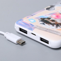Наушники, маска для сна и зарядное устройство 5000 mAh м. PB-01 «Love», 20,5 х 16,5 см.