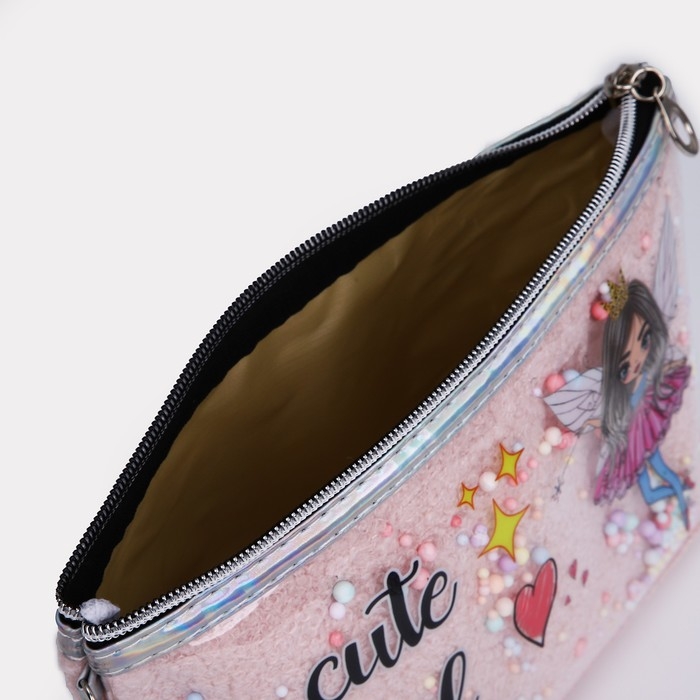 Косметичка на молнии, цвет розовый Косметичка на молнии, цвет розовый