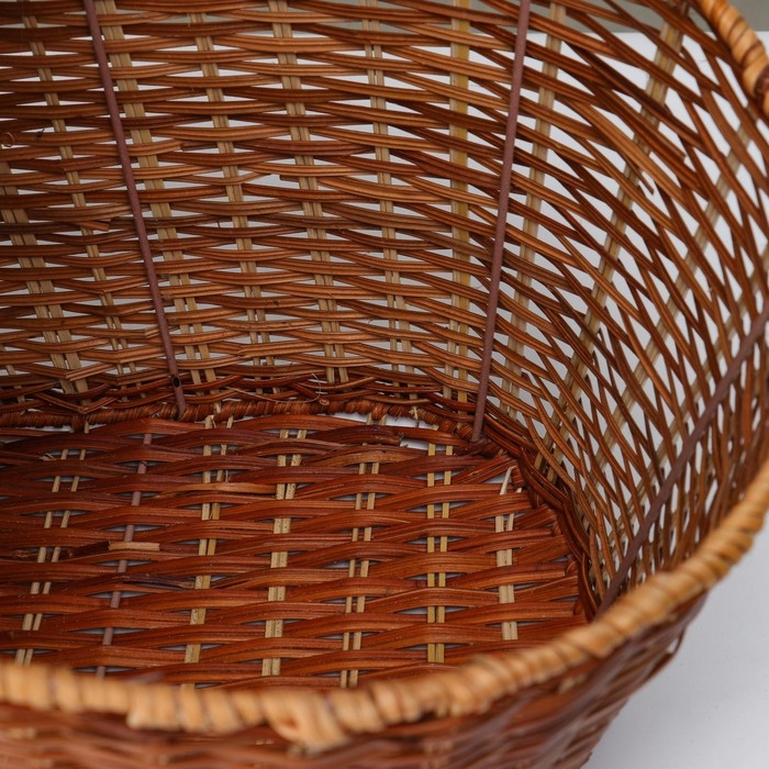 Корзина для пикника  с крышкой , 42х28 Н27/46 см Корзина для пикника  с крышкой , 42х28 Н27/46 см