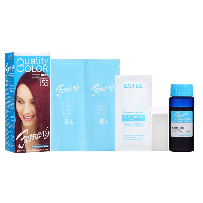 Гель-краска Estel тон № 155, темная вишня Гель-краска Estel тон № 155, темная вишня