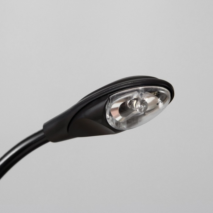 Лампа для чтения на прищепке Лампа для чтения на прищепке "Лоск, черная" 1LED 25х2х3,5 RISALUX