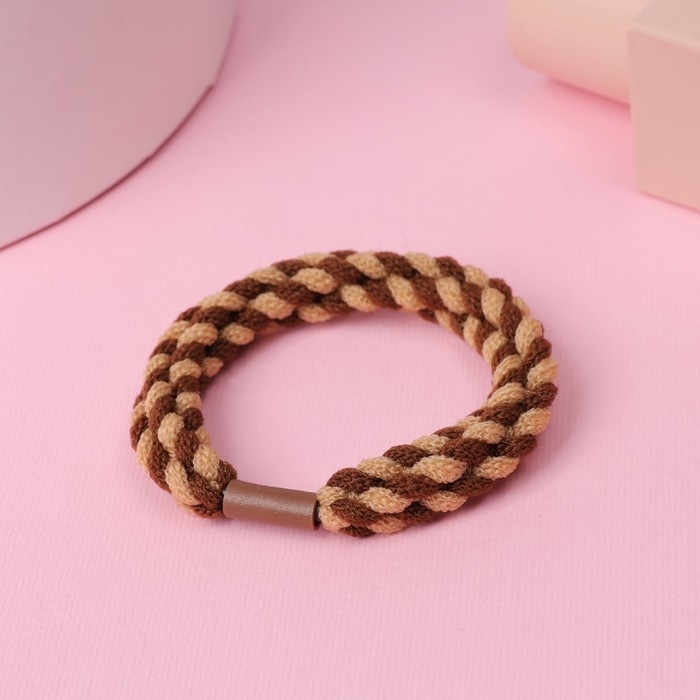 Резинка для волос Резинка для волос "Жанет" (набор 5 шт) жатка штрихи, 5 см