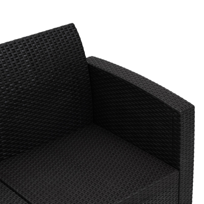 Набор садовой мебели Бора, макси, диван, 2 кресла, стол, антрацит Набор садовой мебели Бора, макси, диван, 2 кресла, стол, антрацит