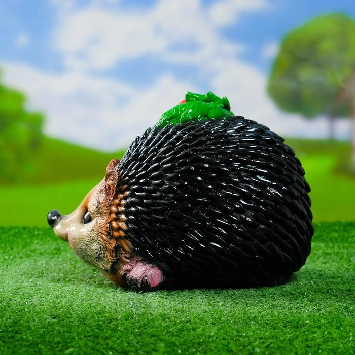 Садовая фигура  Садовая фигура "Ёж с божьей коровкой" новый 24х18х17см