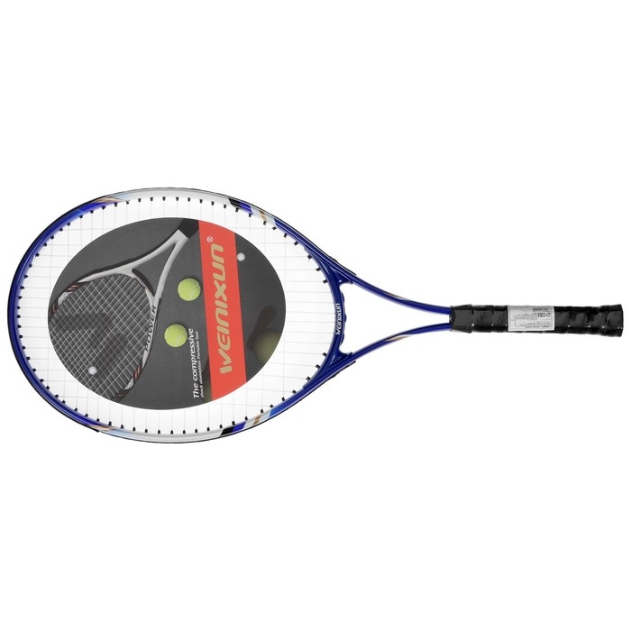 Ракетка для большого тенниса тренировочная, в чехле, цвет синий Ракетка для большого тенниса тренировочная, в чехле, цвет синий