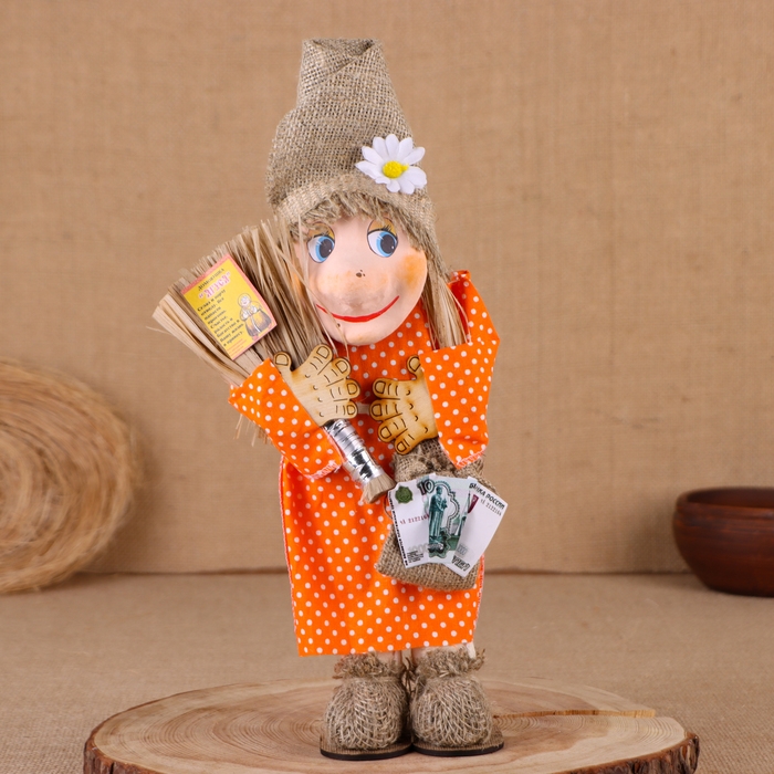 Оберег-домовой Оберег-домовой "Баба яга", 35х20х19 см, микс