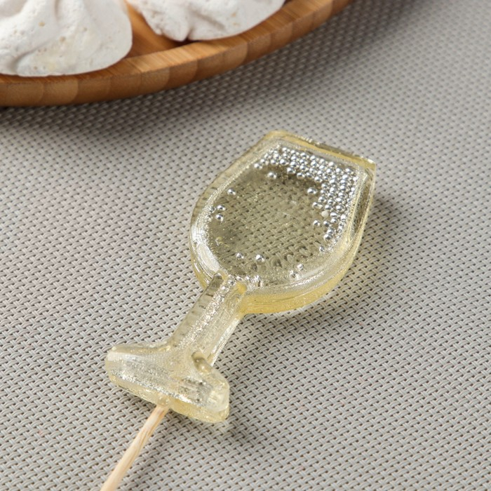 Силиконовый молд для леденцов и шоколада «Бокалы», 9 см, цвет прозрачный Силиконовый молд для леденцов и шоколада «Бокалы», 9 см, цвет прозрачный