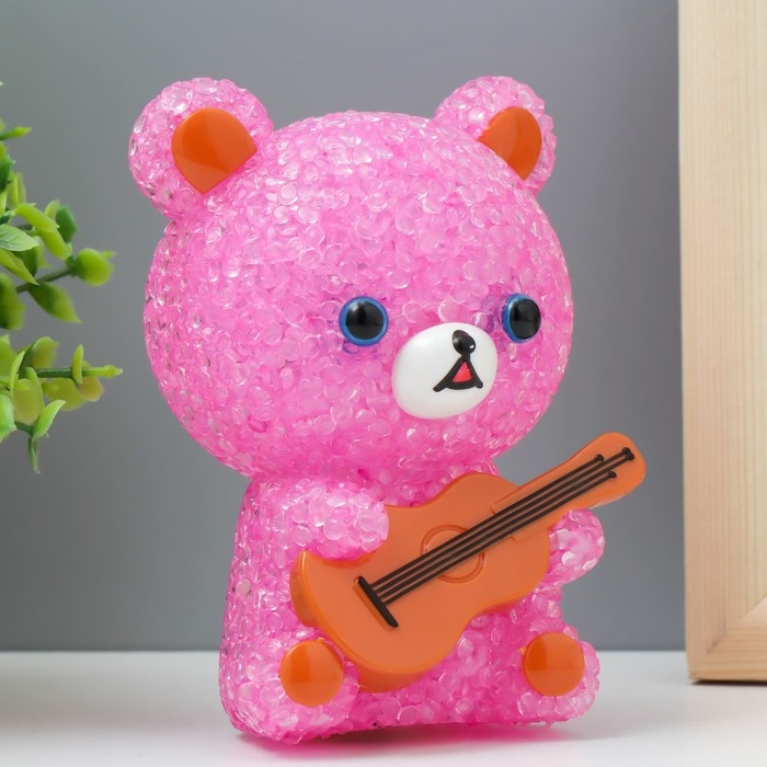 Ночник Ночник "Мишка" LED RGB от батареек 3хLR44 МИКС 10х10х15,5см RISALUX