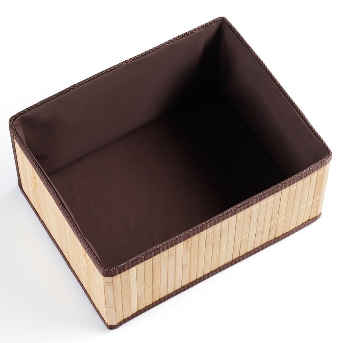 Корзина стеллажная Корзина стеллажная "Бамбук", 29 х 23 х 14 см, бамбук