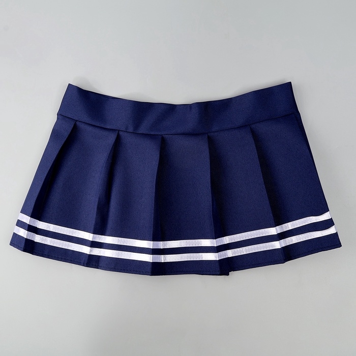 Карнавальный набор «Каваи тян»: топ, юбка на липучке, чулки, р-р 38-46, цвет синий Карнавальный набор «Каваи тян»: топ, юбка на липучке, чулки, р-р 38-46, цвет синий