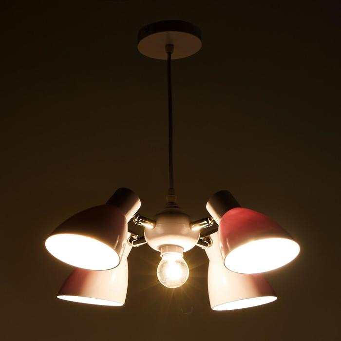 Люстра  Люстра "Классика" 5х15Вт Е27 белый 28х28х18 см BayerLux