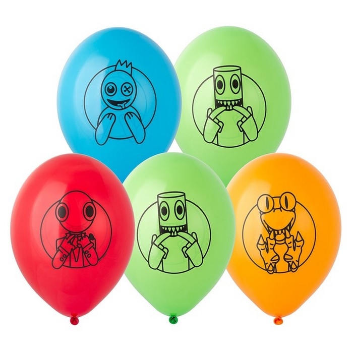 Шар латексный 14 Шар латексный 14" «Друзья монстрики» набор 15 шт., МИКС