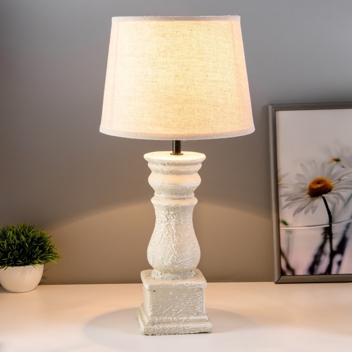 Настольная лампа Настольная лампа "Стелла" Е14 40Вт серый 22,5х22,5х47см RISALUX