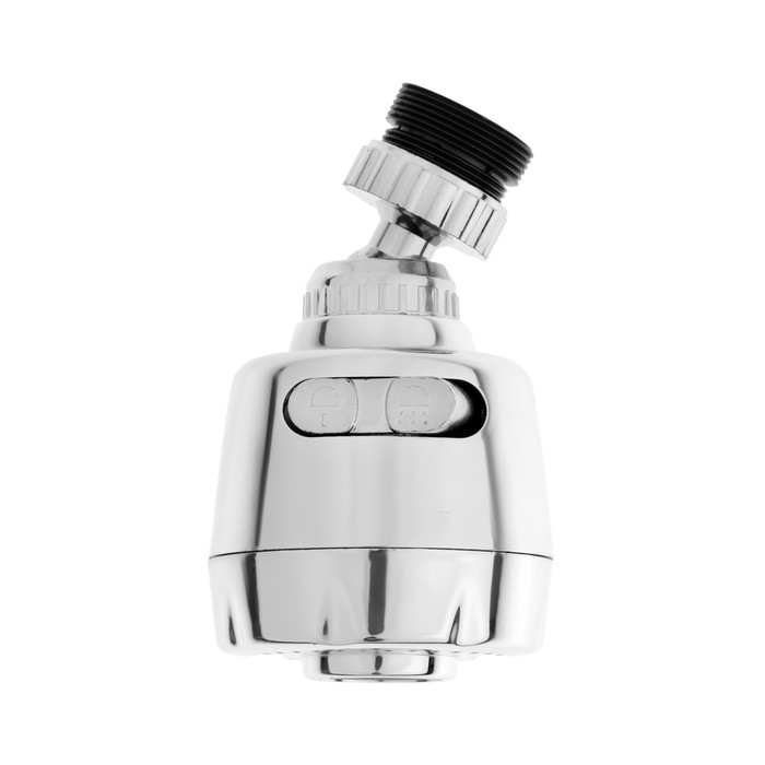 Аэратор ZEIN, с регулировкой потока, 2 режима, пластик, хром Аэратор ZEIN, с регулировкой потока, 2 режима, пластик, хром