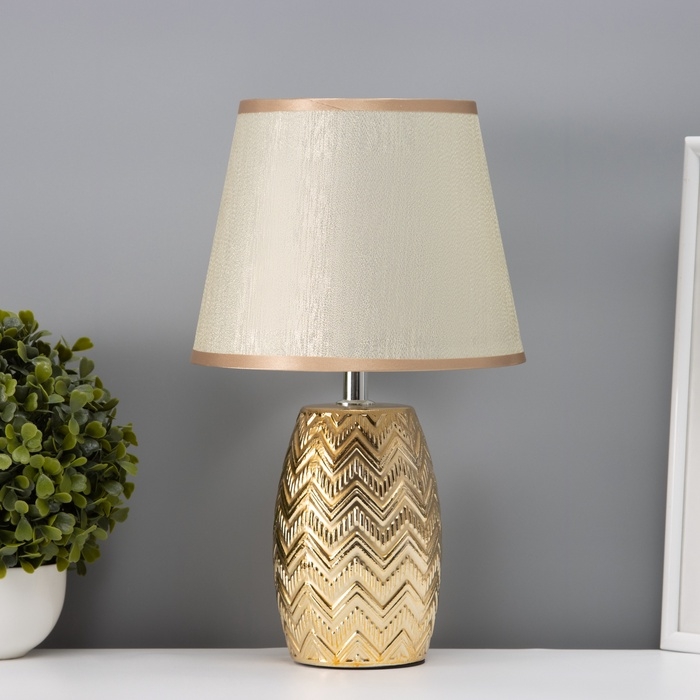 Настольная лампа Настольная лампа "Либра" Е14 40Вт золото 20х20х34 см