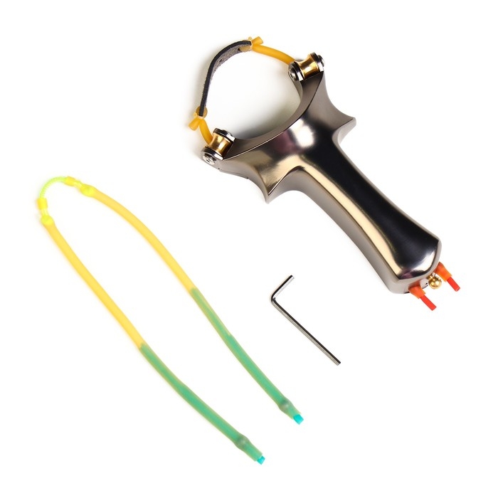 Рогатка спортивная Рогатка спортивная "Графит" со жгутом для стрельбы стрелами, металл, 14 см