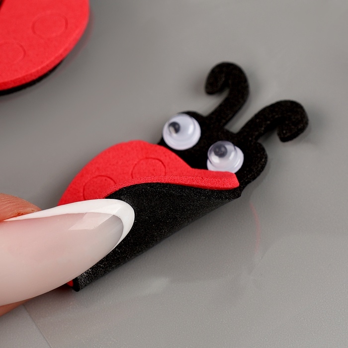 Набор наклеек из EVA  Набор наклеек из EVA "Божья коровка", 8 шт