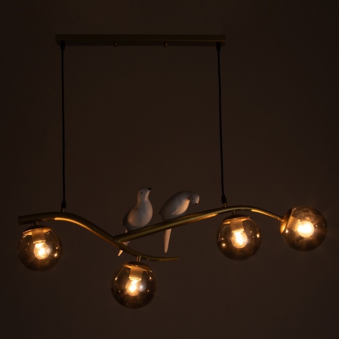 Люстра Люстра "Птички" E27 40Вт золото 80х25х100 см