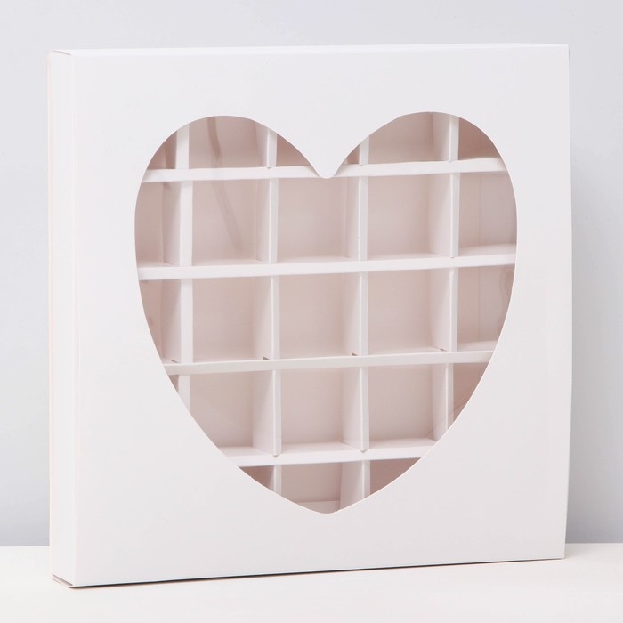 Коробка для 25 конфет, 22 х 22 х 3,5 см. Кондитерская упаковка Коробка для 25 конфет, 22 х 22 х 3,5 см. Кондитерская упаковка