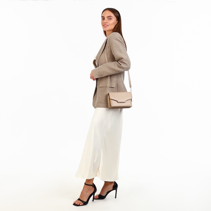 Сумка женская на молнии, цвет бежевый Сумка женская на молнии, цвет бежевый