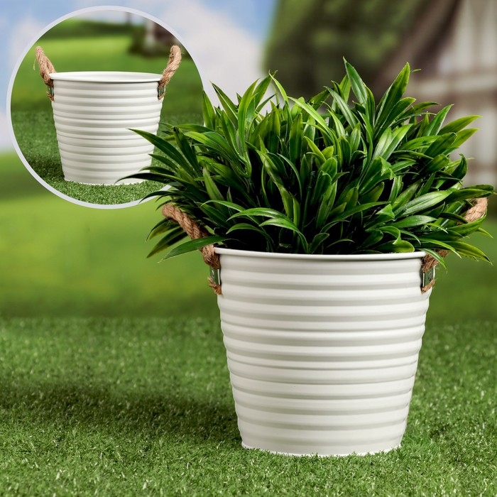 Кашпо  Кашпо "Ведерко" МИКС, 14,5х10х13см