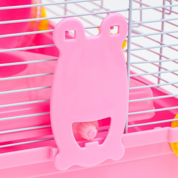 Клетка для грызунов Клетка для грызунов "Пижон", 31 х 24 х 30 см, розовая