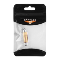 Автолампа светодиодная Cartage, C5W, 12 В, 22 SMD, 41 мм, свет белый