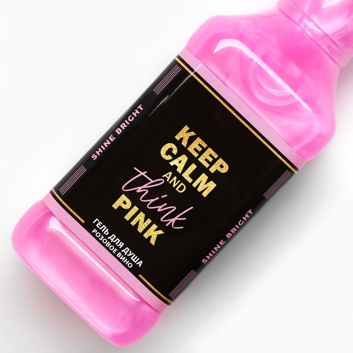 Гель для душа во флаконе виски Keep calm and think pink, 250 мл, аромат розового вина, Новый Год Гель для душа во флаконе виски Keep calm and think pink, 250 мл, аромат розового вина, Новый Год