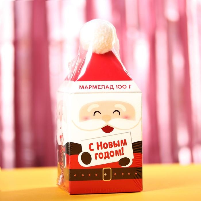 Новый год! Мармелад в коробке «С Новым годом» в форме мишек, 100 г. Новый год! Мармелад в коробке «С Новым годом» в форме мишек, 100 г.