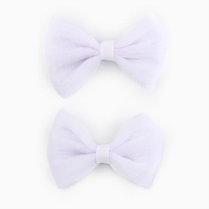 Набор подарочный: ободок для волос 11 см, заколка-зажим 6.5 см, 2 шт, Холодное сердце