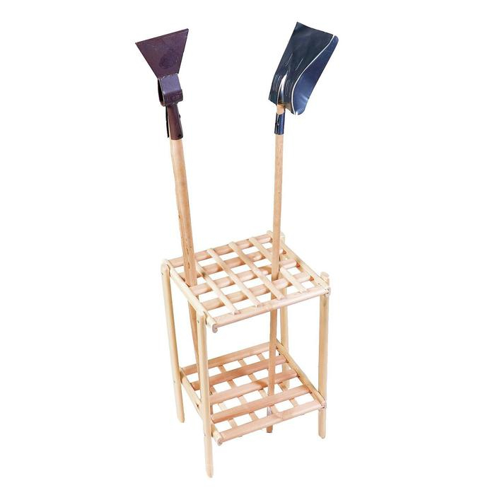 Держатель для садового инвентаря, напольный, под 20 инструментов, Greengo Держатель для садового инвентаря, напольный, под 20 инструментов, Greengo