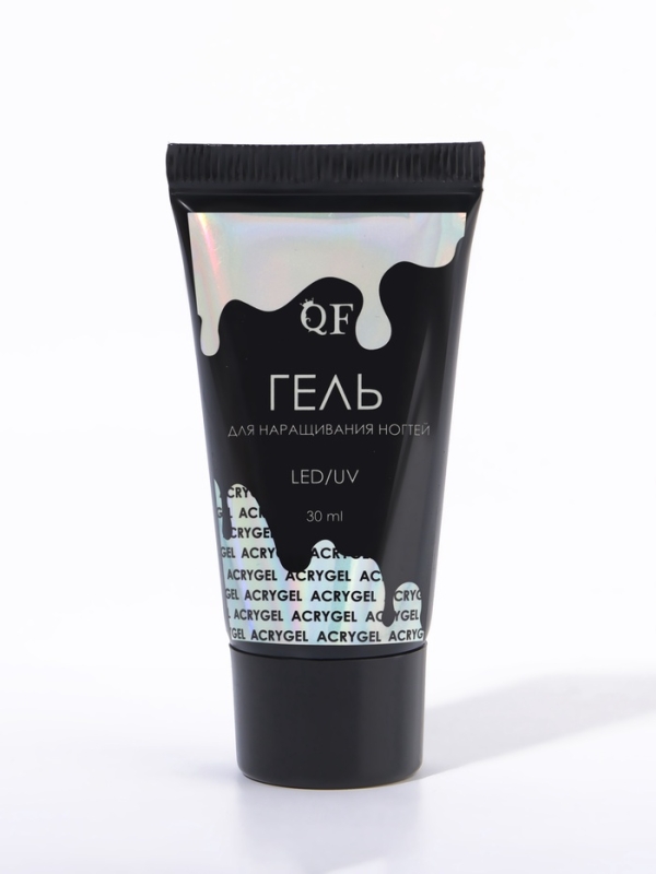 Гель (Acryl Gel) д/наращивания LED/UV 30мл роз туба накл QF Гель (Acryl Gel) д/наращивания LED/UV 30мл роз туба накл QF