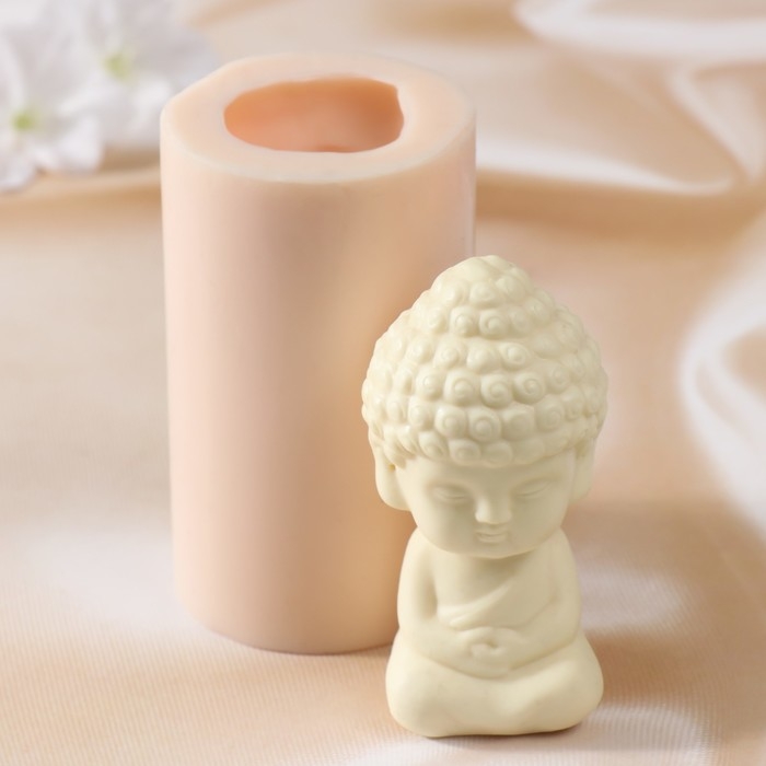 Молд силиконовый Молд силиконовый "Будда 2" Силикон 9,5х5х5 см