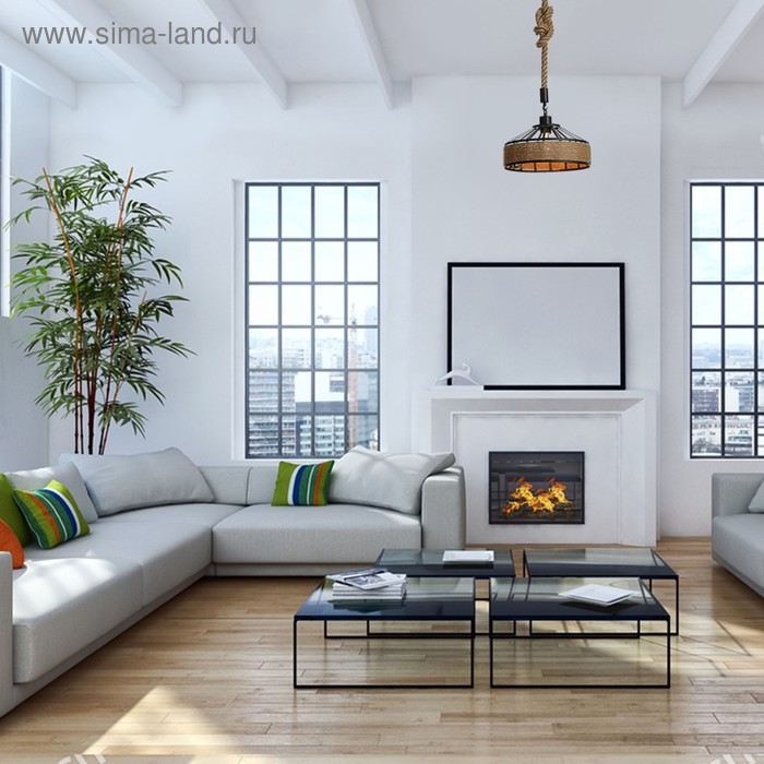 Светильник BayerLux Подвес Светильник BayerLux Подвес "Дюссель" 1х40Вт Е27 черный 30х30х120 см