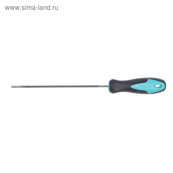 Напильник ТУНДРА, для цепей с шагом 1/4 Напильник ТУНДРА, для цепей с шагом 1/4", круглый, У10, 2К рукоятка, d=4 мм, №3, 200 мм