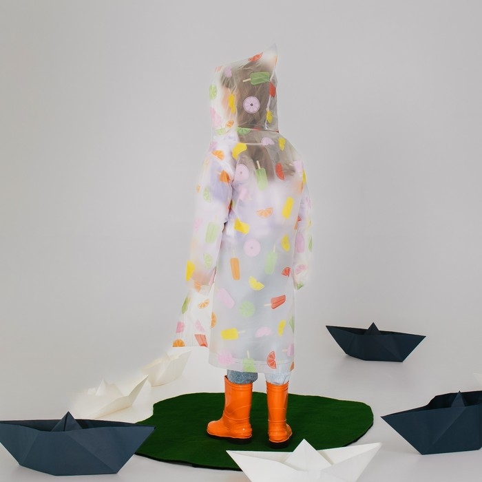 Дождевик детский «Мороженое», рост 125-155 см Дождевик детский «Мороженое», рост 125-155 см