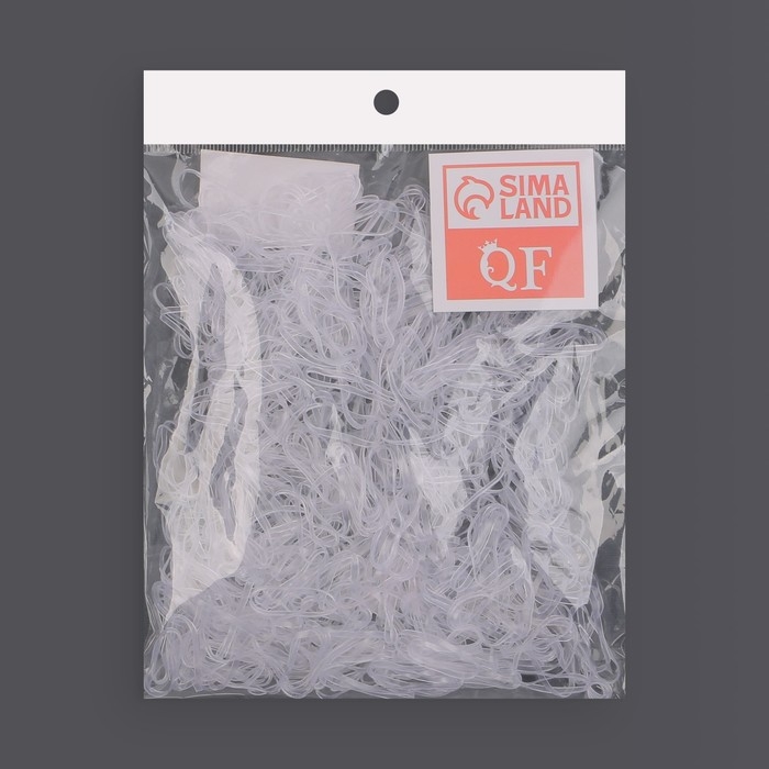 Набор парикмахерских резинок для создания прически, d = 2 см, 50 гр, цвет прозрачный Набор парикмахерских резинок для создания прически, d = 2 см, 50 гр, цвет прозрачный