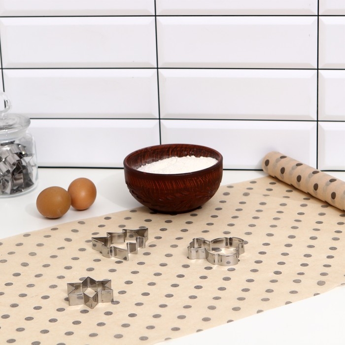 Подпергамент силиконизированный  Подпергамент силиконизированный "Горох", 0,38 х 5 м