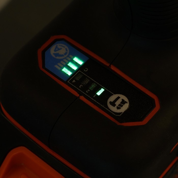 Гайковерт аккумуляторный KINGQUEEN KQ-287, ударный, 18 В, 2х4 Ач, 600 Нм, 1/2", 3 режима