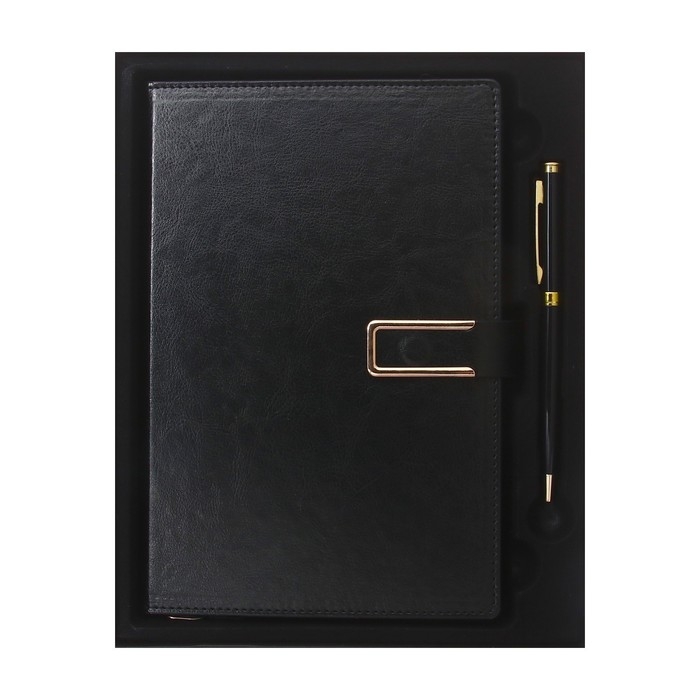 Ежедневник недатированный, обложка ПВХ, формат А5, 140 листов, клетка, с ручкой, подарочная коробка, МИКС Ежедневник недатированный, обложка ПВХ, формат А5, 140 листов, клетка, с ручкой, подарочная коробка, МИКС