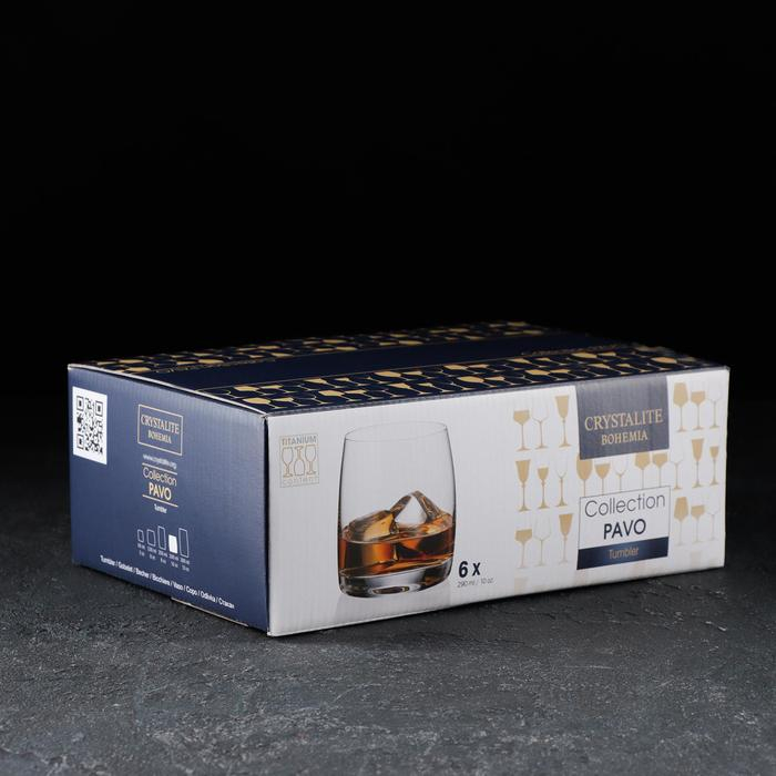 Набор стаканов для виски Pavo, 290 мл, 6 шт Набор стаканов для виски Pavo, 290 мл, 6 шт