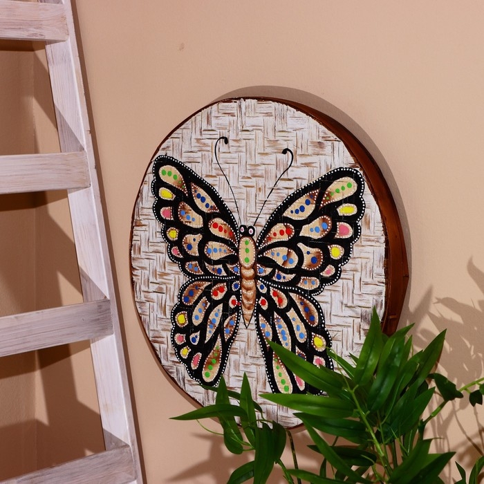 Настенный декор Настенный декор "Бабочка" бамбук 50 см