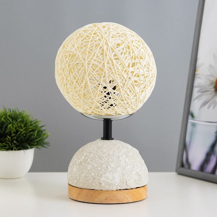 Настольная лампа Настольная лампа "Неонила" Е14 40Вт серый 12х12х30см RISALUX