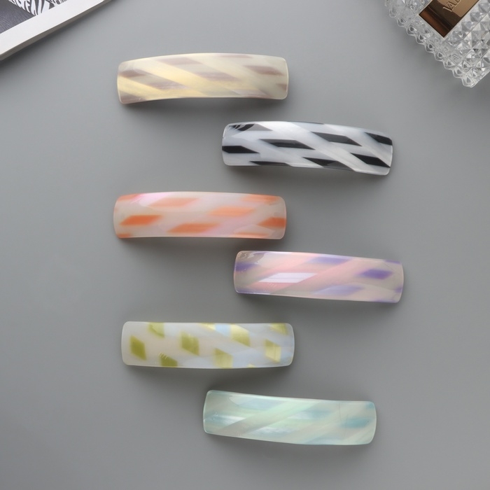 Заколка-автомат для волос Заколка-автомат для волос "Сильва" геометрия колор, 9 см, микс