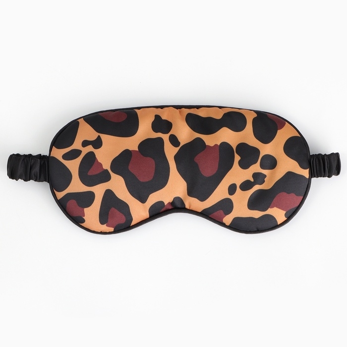 Маска шелковая для сна «Лео», 20 х 9 см, цвет коричневый Маска шелковая для сна «Лео», 20 х 9 см, цвет коричневый